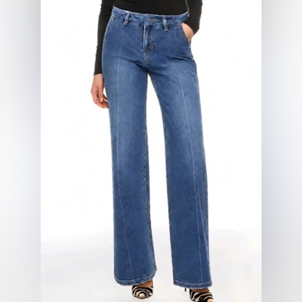 Fashion Nova Blue Flare Jeans